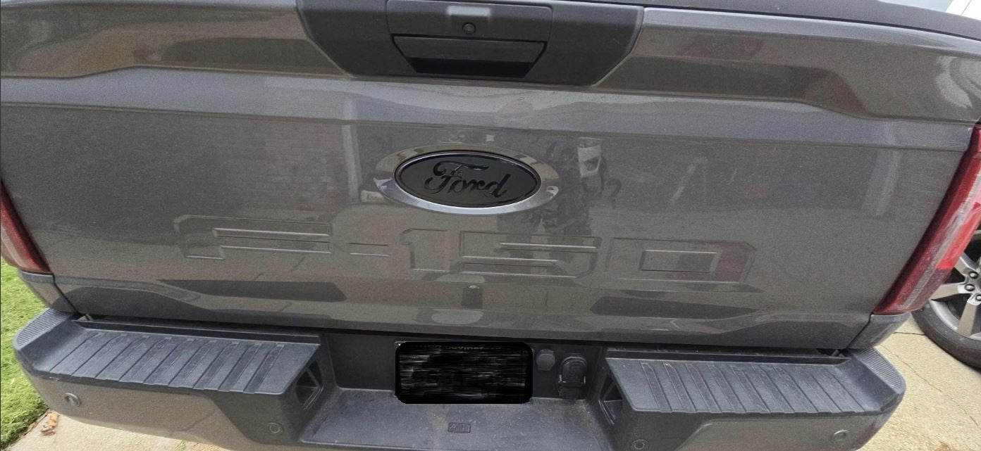 2024-2025 F150 BLACKOUT Emblem Overlay DECALS Compatible with Ford F-150 | Front & Rear Set