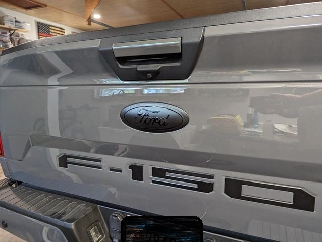 2015-2023 F150 Full Coverage BLACKOUT Emblem Overlay DECALS Compatible with Ford F-150 | Front & Rear Set