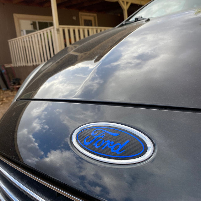 2014-2019 Fiesta Emblem Overlay DECALS Compatible with Ford | Front & Rear Set