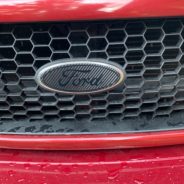 1998-2003 F150 Carbon Blackout Emblem Overlay DECALS Compatible with Ford F-150 | Front & Rear Set