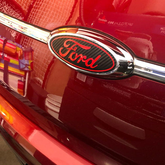 2010-2012 Taurus Emblem Overlay DECALS Compatible with Ford | Front & Rear Set