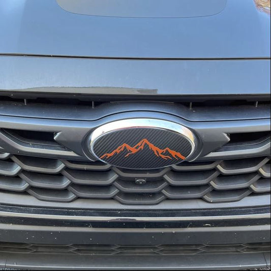 2019-2022 Ascent Mountain Emblem Overlay DECALS Compatible with Subaru Ascent | Front & Rear Set