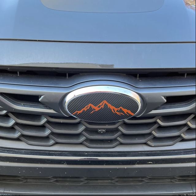 2019-2021 Kia Forte Mountain Emblem Overlay DECALS | Front & Rear Set