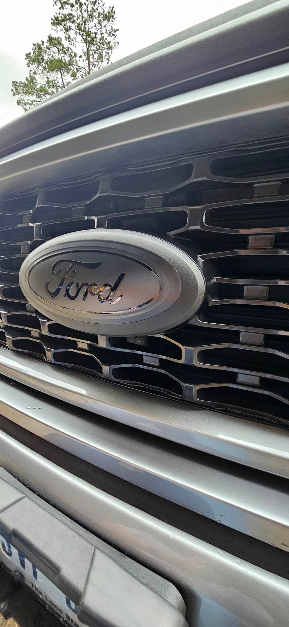 2015-2023 F150 Full Coverage BLACKOUT Emblem Overlay DECALS Compatible with Ford F-150 | Front & Rear Set