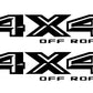 4x4 off road decal