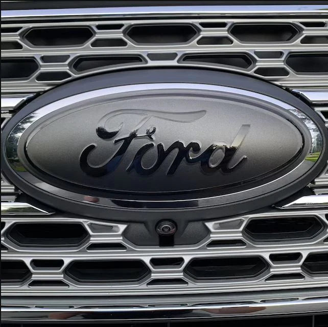 ford focus black emblem overlay decal
