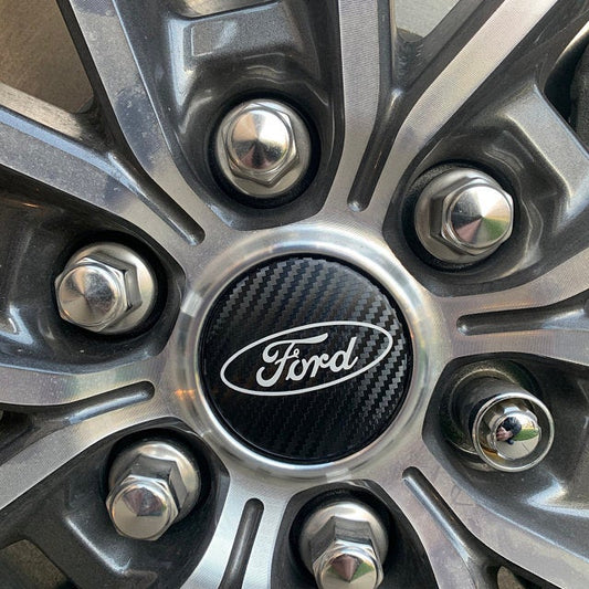 Ford logo rim wheel center cap emblem overlay decal