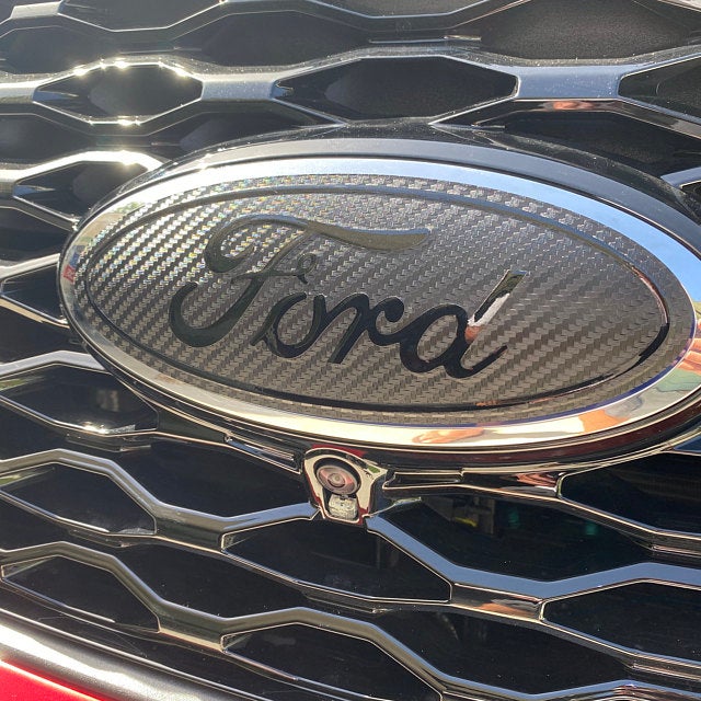 2020-2025 Explorer Carbon Blackout Emblem Overlay DECALS Compatible with Ford | Front & Rear Set