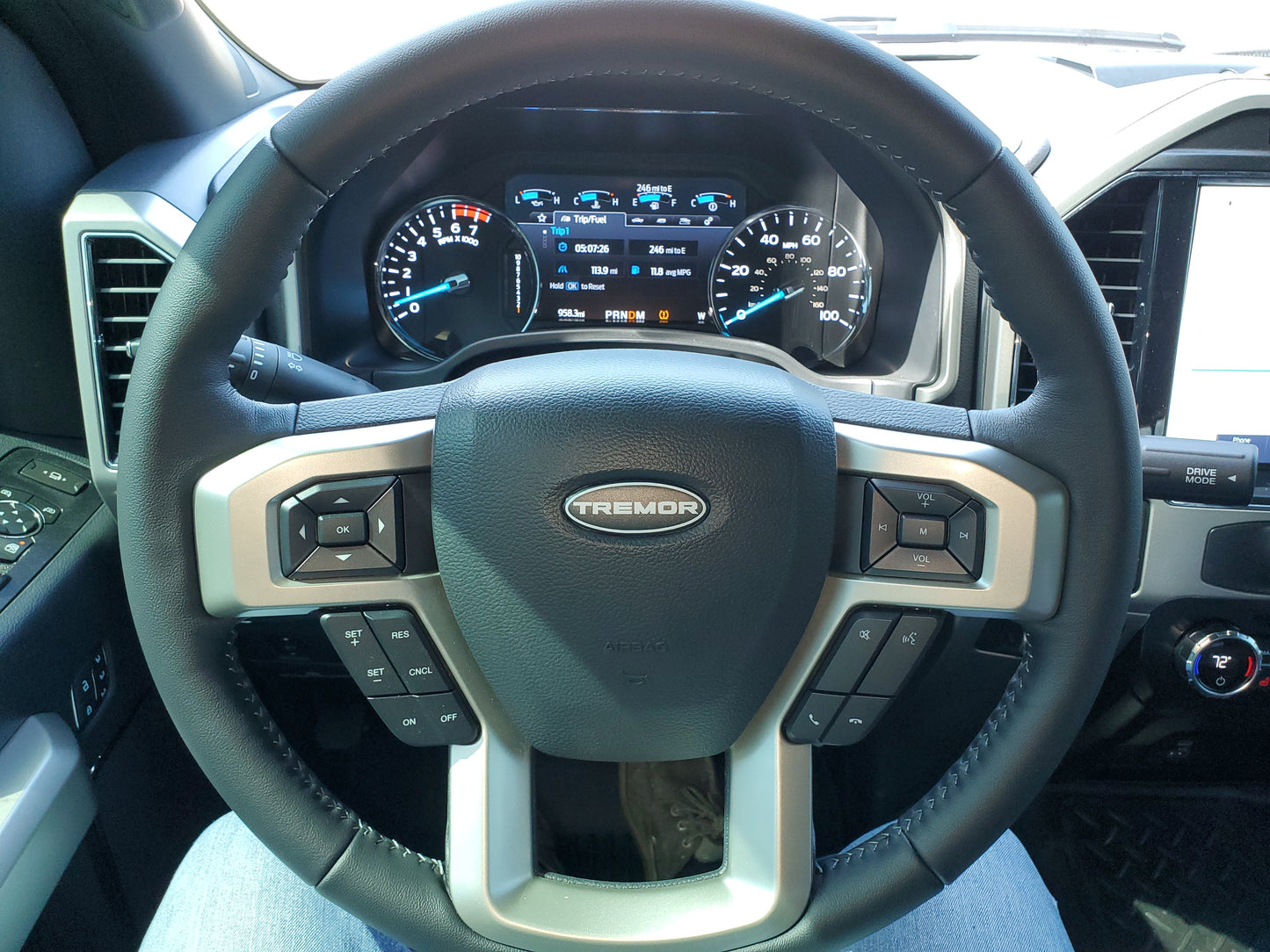 Tremor Steering Wheel Vinyl Decal Compatible with Ford Airbag Emblem Badge Overlay Decal