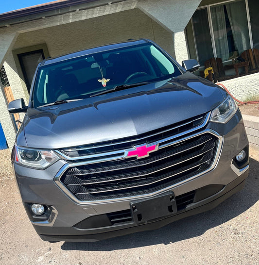 2013-2017 Traverse Precut Bowtie Emblem Overlay DECALS Compatible With Chevy | Front & Rear Set