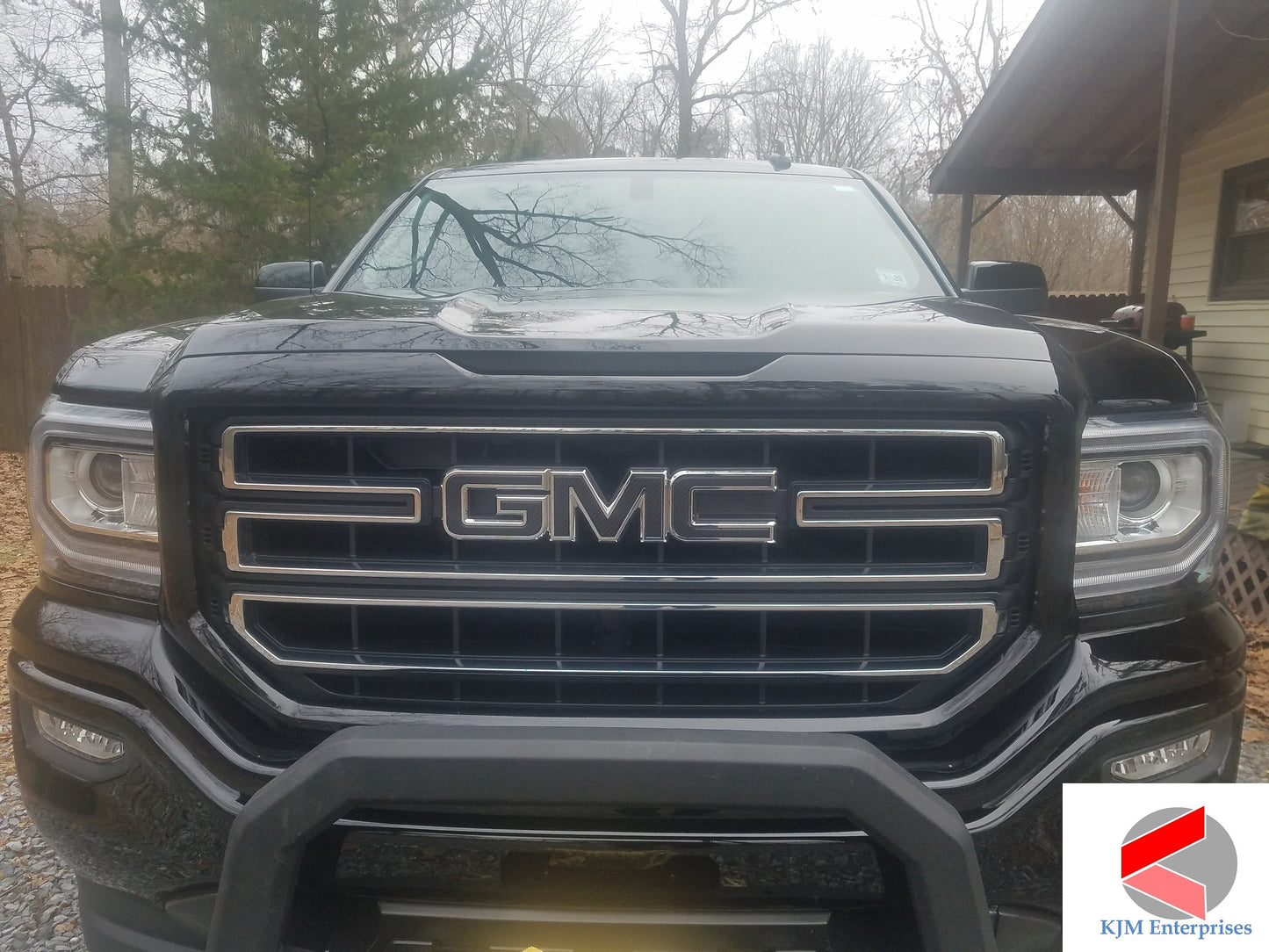 2015-2019 Sierra 2500 Precut Emblem Overlay DECALS Compatible With GMC Sierra 2500 | Front & Rear Set
