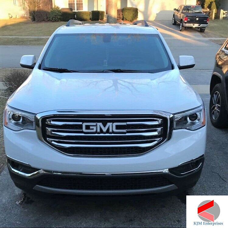 2007-2010 ACADIA Precut Emblem Overlay DECALS Compatible With GMC | Front & Rear Set