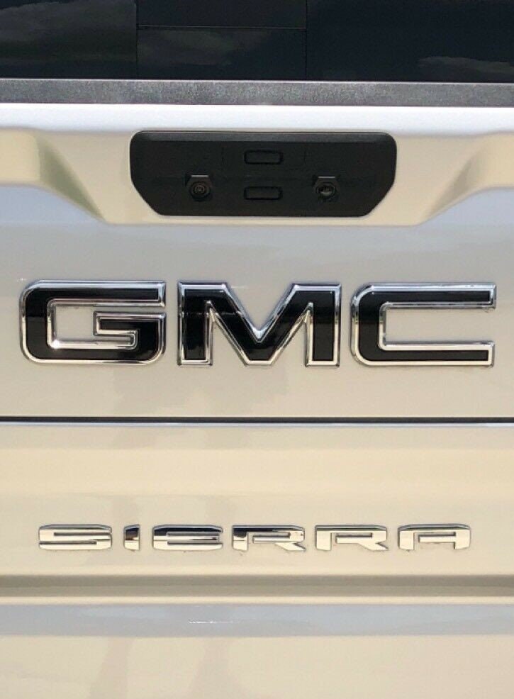 2019 2020 2021 2022 2023 Sierra 1500 Precut Emblem Overlay DECALS Compatible With GMC Sierra 1500 | Front & Rear Set