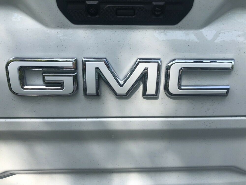 2019 2020 2021 2022 2023 Sierra 1500 Precut Emblem Overlay DECALS Compatible With GMC Sierra 1500 | Front & Rear Set