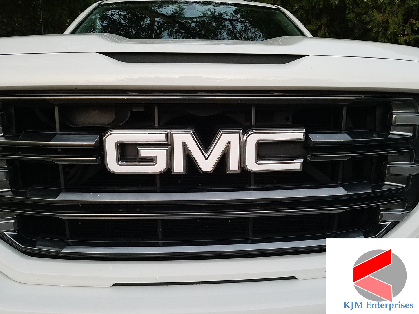 2015-2019 Sierra 2500 Precut Emblem Overlay DECALS Compatible With GMC Sierra 2500 | Front & Rear Set