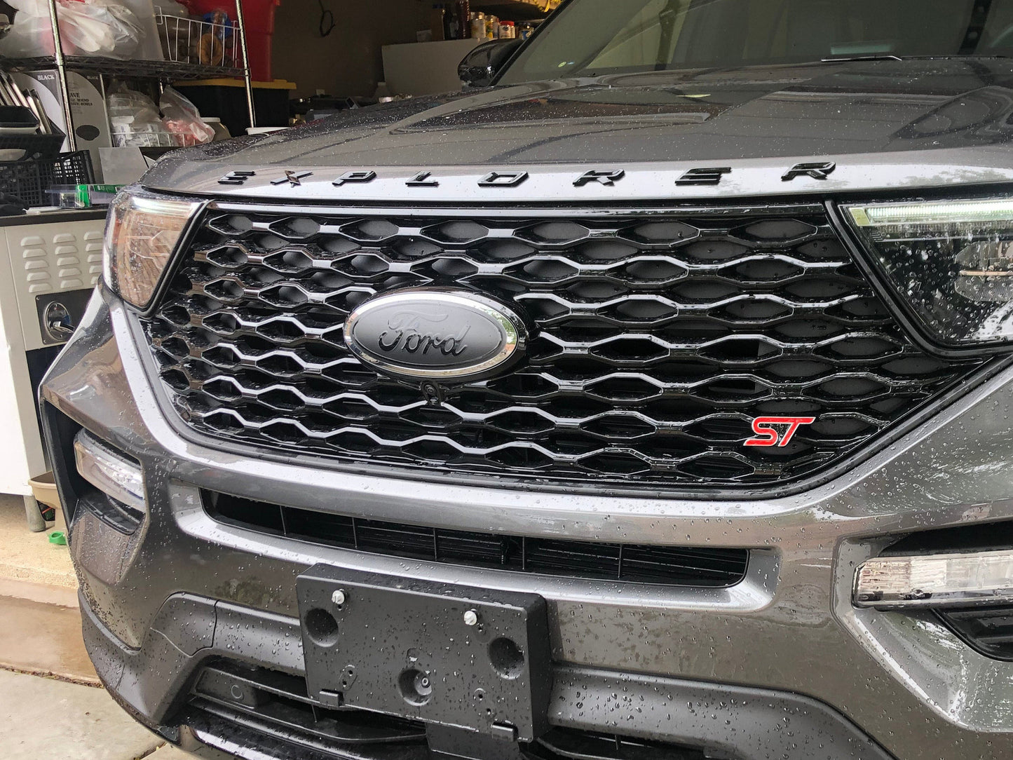 2016-2019 Explorer BLACKOUT Emblem Overlay DECALS Compatible with Ford | Front & Rear Set