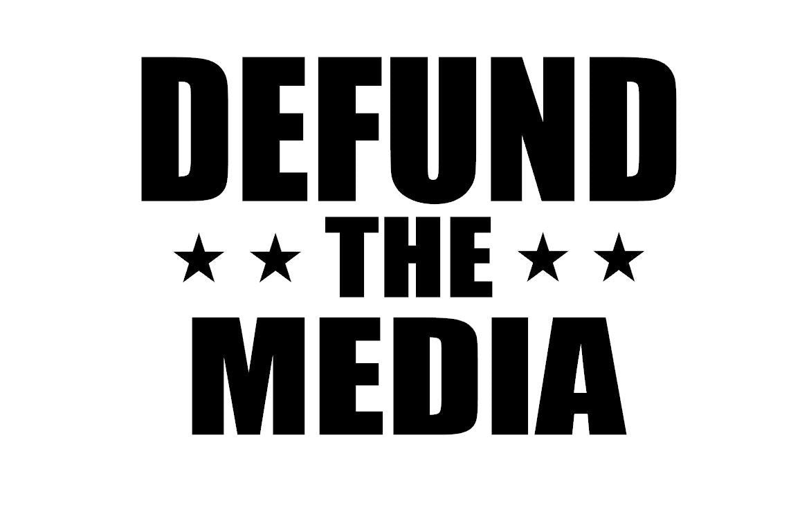 DEFUND The Media Vinyl Decal Bumper Window Sticker
