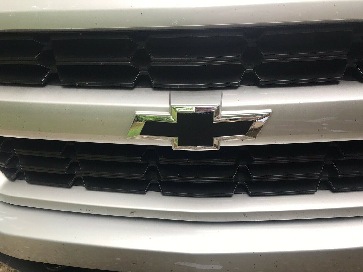 2019-2021 Silverado 1500 Precut Bowtie Emblem Overlay DECALS Compatible With Chevy | FRONT