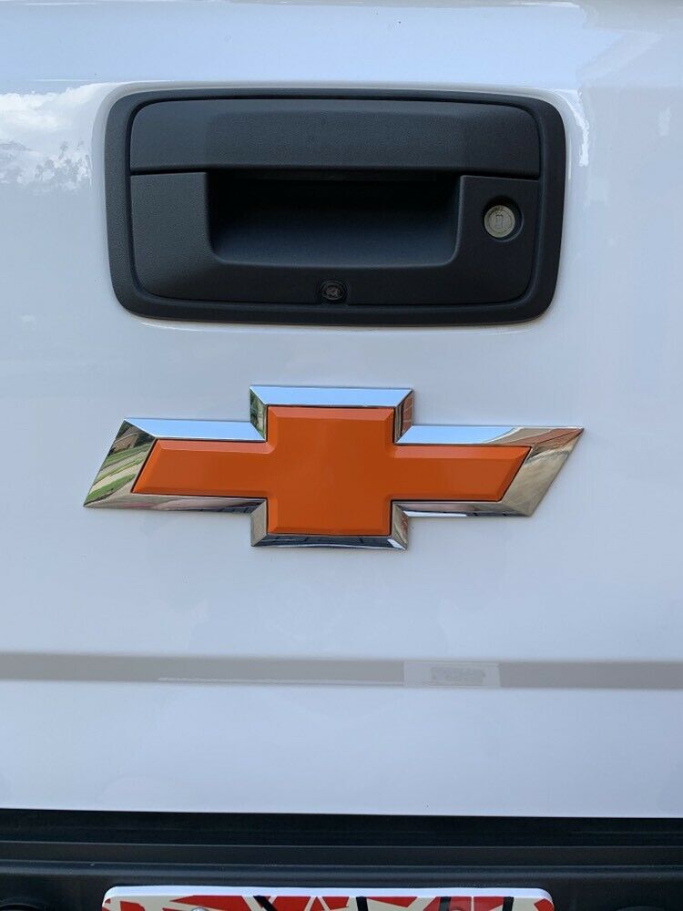 2007-2013 Silverado 1500 Precut Bowtie Emblem Overlay DECALS Compatible With Chevy | Front & Rear Set
