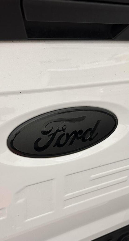 2024-2026 F150 LIGHTNING Blackout Emblem Overlay DECALS Compatible with Ford F-150 Lightning | Front & Rear Set