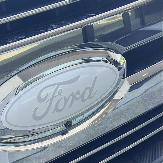 2011-2016 F250 F350 emblem overlay decal in white and silver