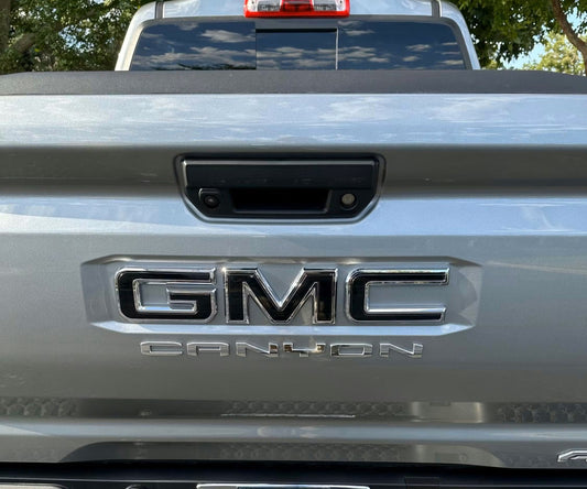 2023-2026 canyon emblem overlay decal in black