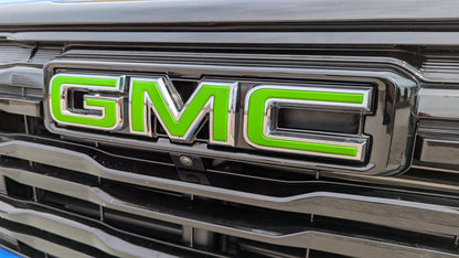 2025-2026 gmc terrain emblem overlay decal in lime green