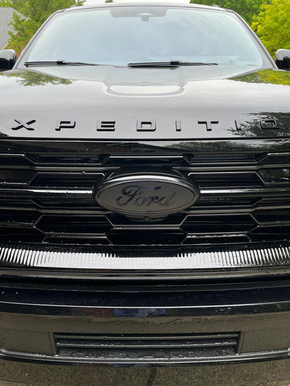2025-2026 Expedition BLACKOUT Emblem Overlay DECALS Compatible with Ford | Front & Rear Set