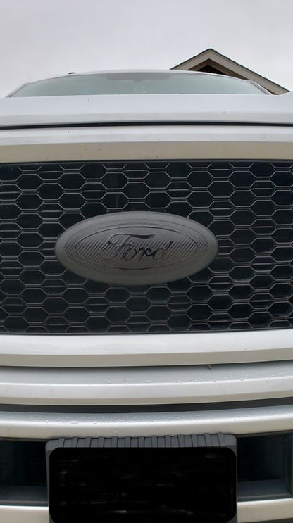 2015-2023 F150 Full Coverage Emblem Overlay DECALS Compatible with Ford | Grille & Tailgate Set