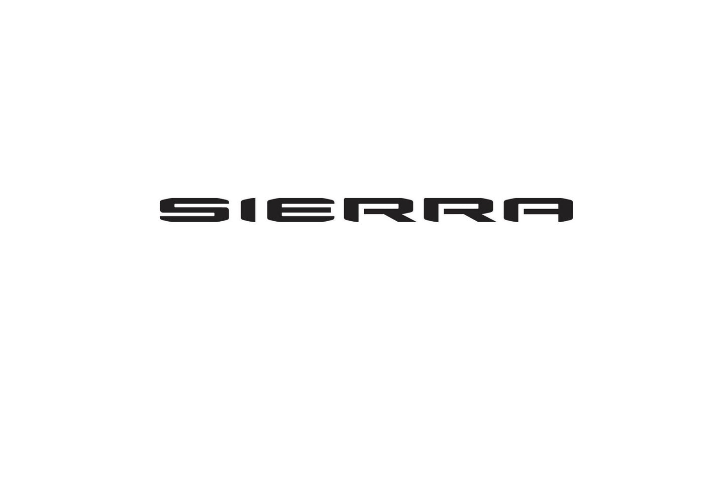 2019-2024 SIERRA Badge Emblem Overlay DECAL Letters Compatible With GMC Sierra