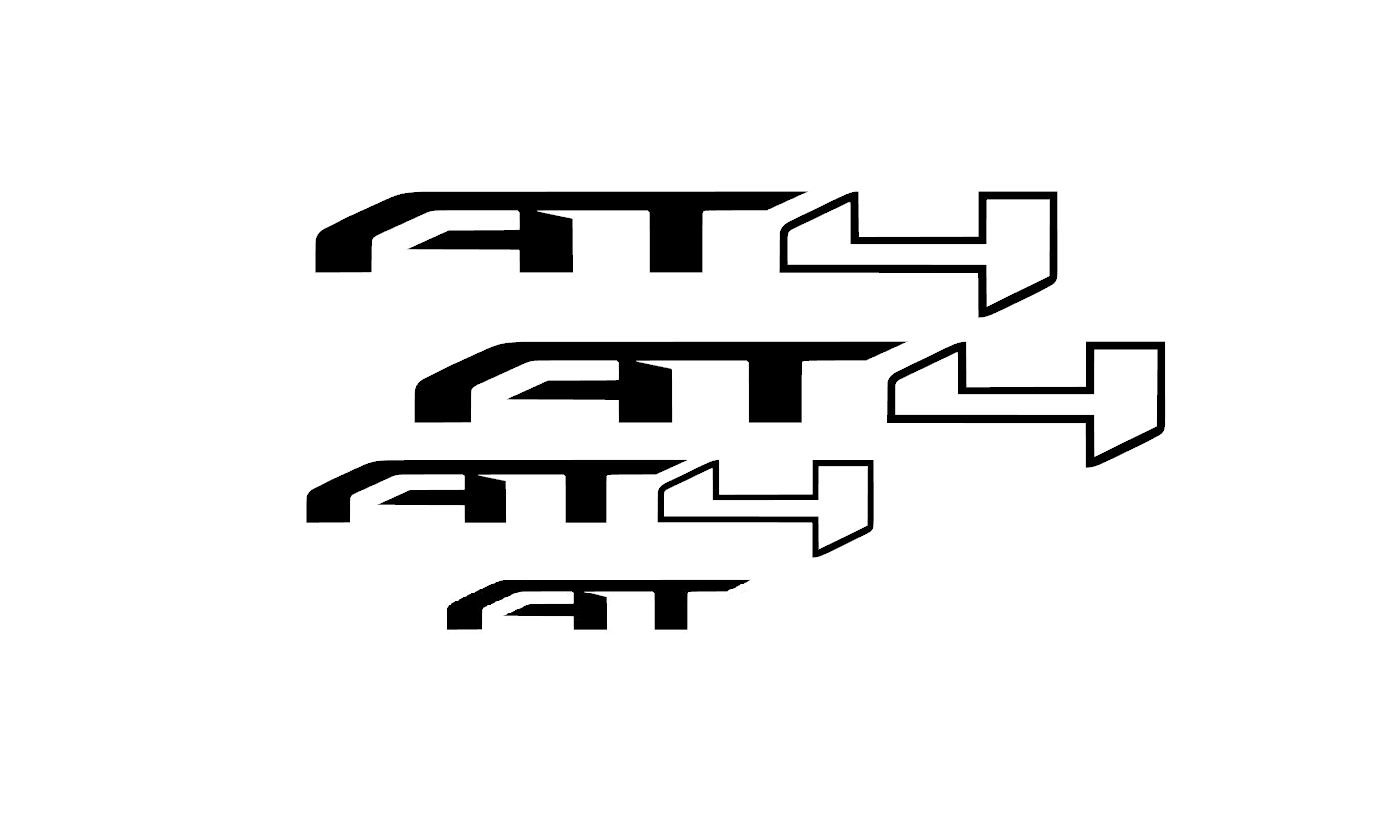 Sierra AT4 Badge Emblem Overlay DECALS Compatible With GMC Sierra