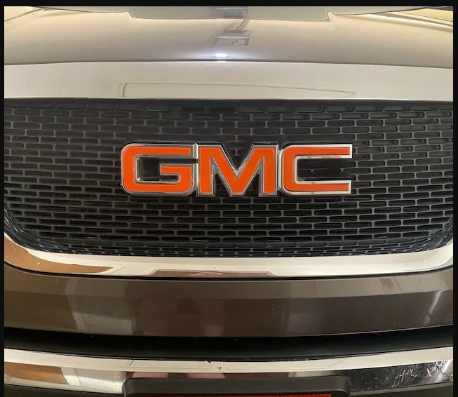 2007-2010 Acadia emblem overlay decals in orange