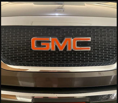2007-2010 Acadia emblem overlay decals in orange