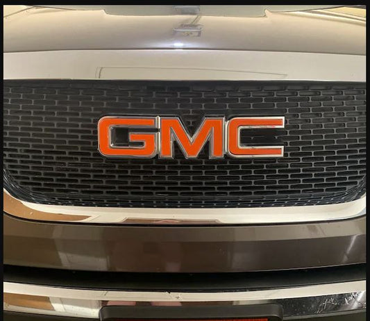 2007-2010 Acadia emblem overlay decals in orange