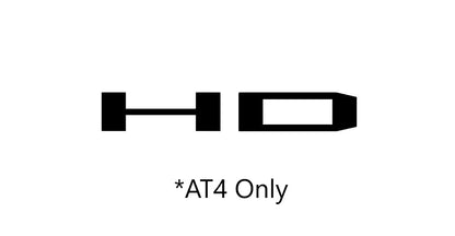 Sierra AT4 "HD" Badge Emblem Overlay DECALS Compatible With GMC Sierra