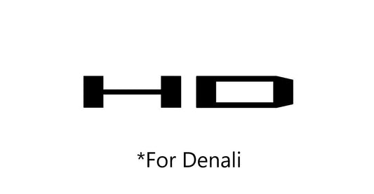 Sierra Denali "HD" Badge Emblem Overlay DECALS Compatible With GMC Sierra