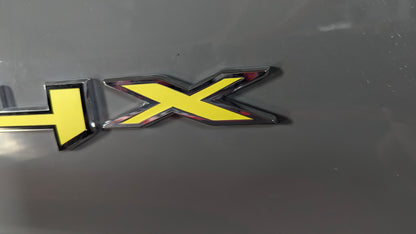 Sierra AT4 "X" Badge Emblem Overlay DECALS Compatible With GMC Sierra