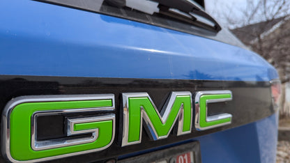 2025 Terrain elevation GMC decals in lime green