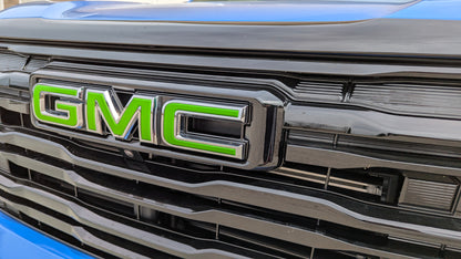 2025-2026 Terrain Precut Emblem Overlay DECALS Compatible With GMC | Front & Rear Set