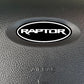 Raptor Steering Wheel Vinyl DECAL Compatible with Ford Airbag Emblem Badge Overlay Decal