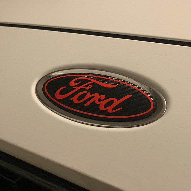 2014-2019 Fiesta Emblem Overlay DECALS Compatible with Ford | Front & Rear Set