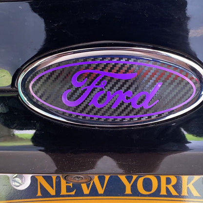 2014-2019 Fiesta Emblem Overlay DECALS Compatible with Ford | Front & Rear Set