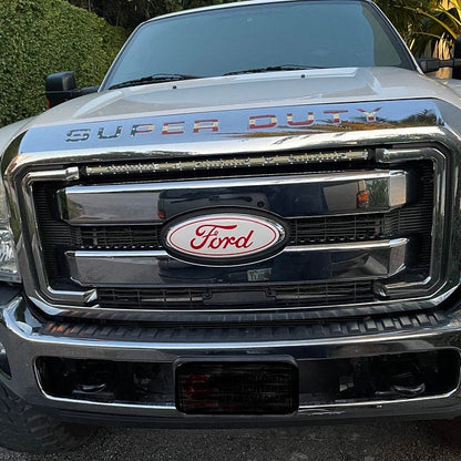 2011-2016 F250 F350 Emblem Overlay DECALS Compatible with Ford | Grille & Tailgate Set