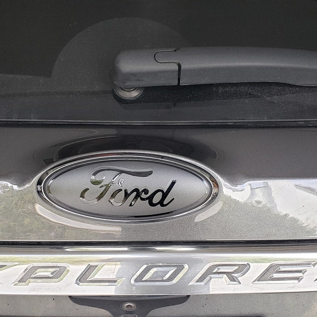 2020-2024 Police Interceptor BLACKOUT Emblem Overlay DECALS Compatible with Ford | Front & Rear Set