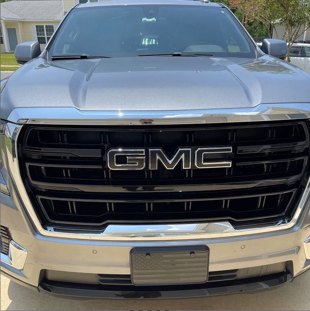 2025-2026 YUKON Precut Emblem Overlay DECALS Compatible With GMC | Front & Rear Set