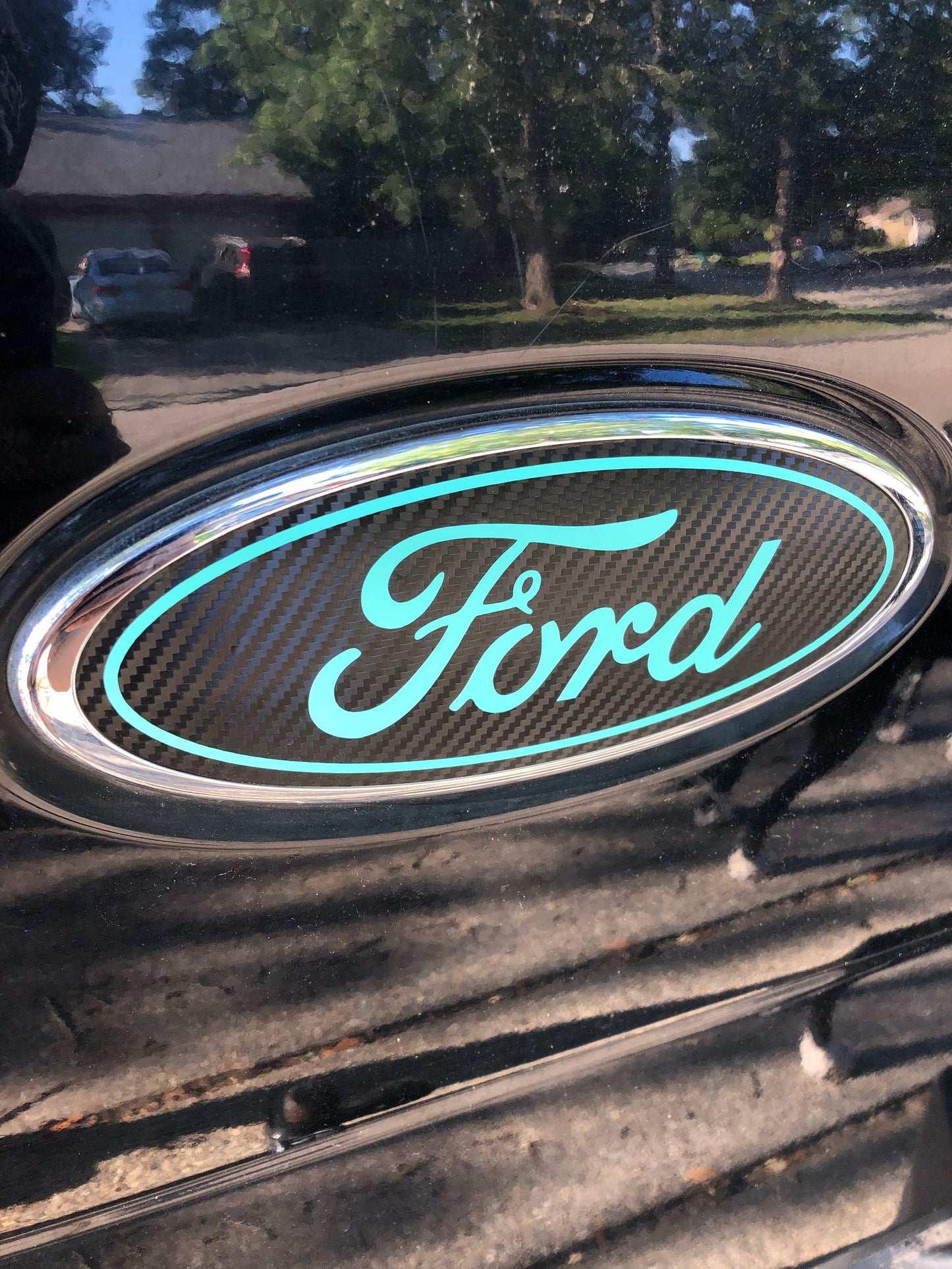 2009-2014 F150 Emblem Overlay DECALS Compatible with Ford | Grille & Tailgate Set