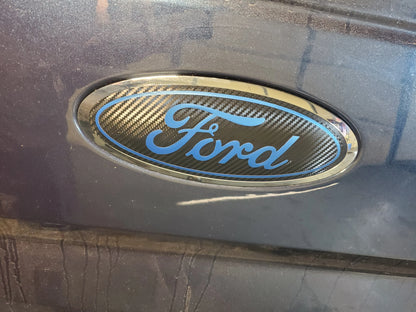 2010-2012 Taurus Emblem Overlay DECALS Compatible with Ford | Front & Rear Set