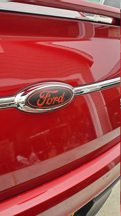 2010-2012 Taurus Emblem Overlay DECALS Compatible with Ford | Front & Rear Set