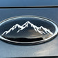 2023-2024 Ascent Mountain Emblem Overlay DECALS Compatible with Subaru Ascent | Front & Rear Set