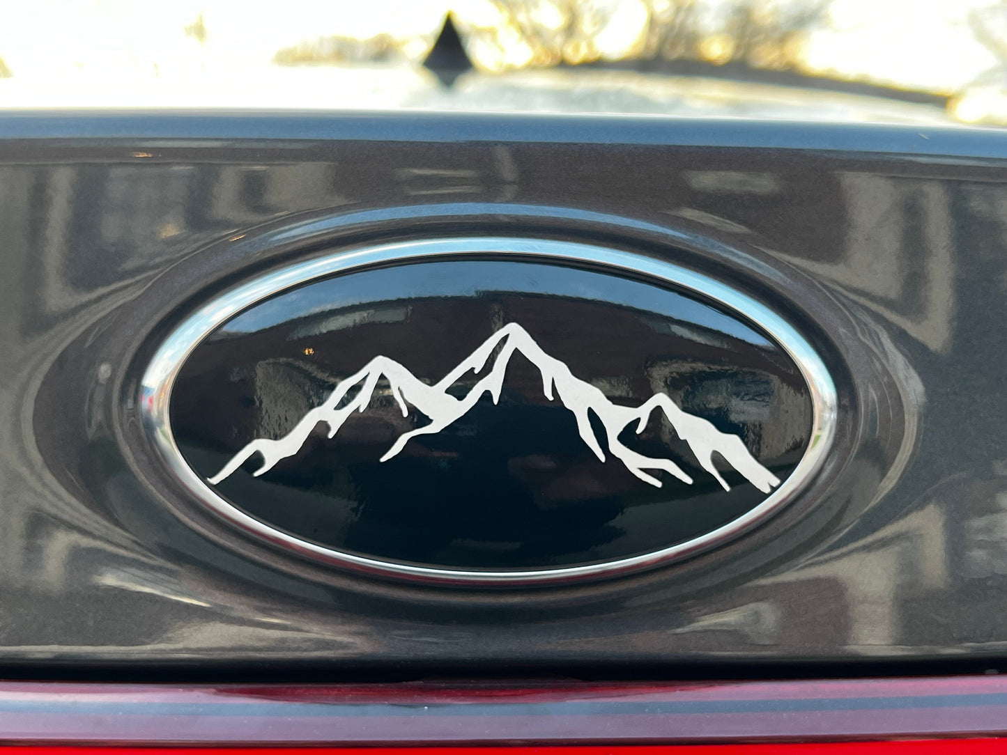 2017-2022 Kia Sportage Mountain Emblem Overlay DECALS | Front & Rear Set